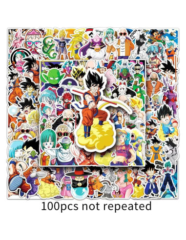 100 Stickers de Anime SHYVIAN para Laptop y Decoración DIY