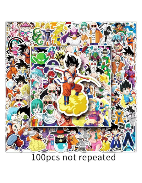 100 Stickers de Anime SHYVIAN para Laptop y Decoración DIY
