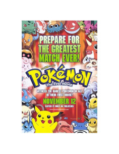 Póster de Película Pokémon: La Primera Película 43x28 cm