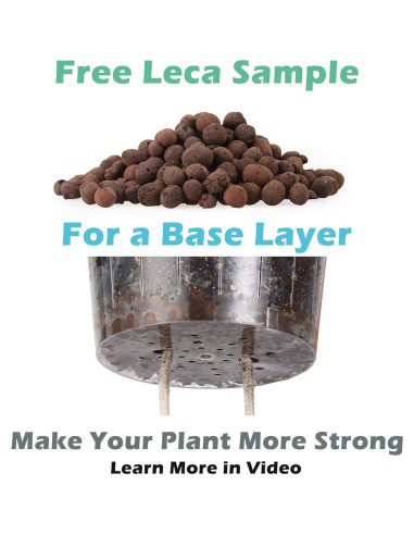 Paquete de 6 macetas autorriego DEELF OUTLET 17 cm blancas