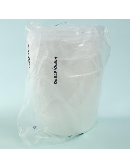 Paquete de 6 macetas autorriego DEELF OUTLET 17 cm blancas