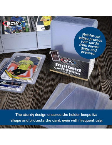 Toploaders BCW Premium 100 Pack 3x4" PVC Rígido Transparente