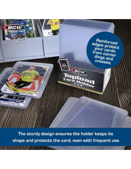 Toploaders BCW Premium 100 Pack 3x4" PVC Rígido Transparente