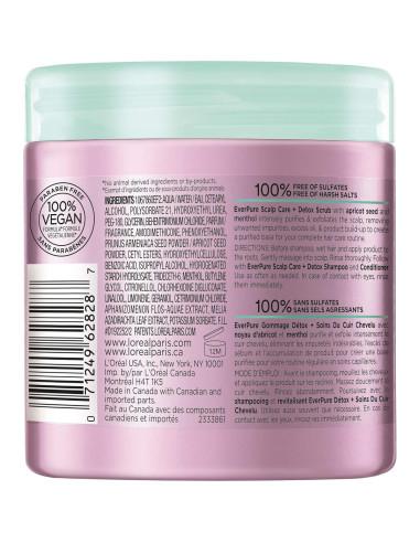 Exfoliante Detox Cuero Cabelludo L'Oreal Paris 226.8 ml