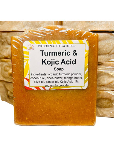 Jabón Aclarador de Cúrcuma y Ácido Kójico 113g - Hecho a Mano