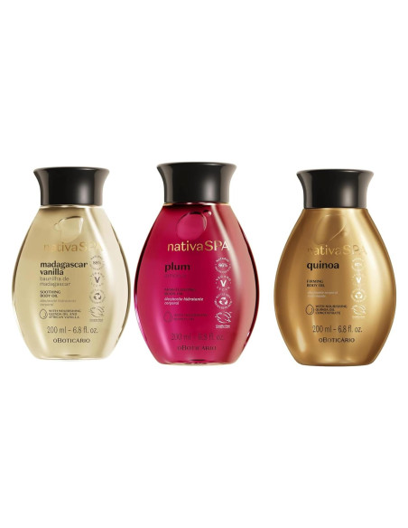 Paquete Aceite Hidratante Nativa SPA 3x200ml Vainilla Quinoa