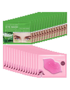 30 Pares de Mascarillas Hidratantes para Labios y Ojos Felico
