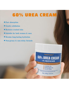Crema de Urea 60% YOUNGYOUNGLOVE para Pies y Manos 248g 2