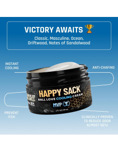 Crema Enfriadora Derm Dude Happy Sack 56.7g - Desodorante para Pelotas 2