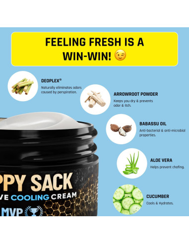 Crema Enfriadora Derm Dude Happy Sack 56.7g - Desodorante para Pelotas