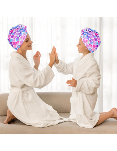 Toalla de Microfibra para Cabello Kifmurase Sirena 65x25cm