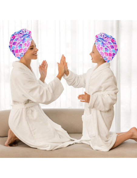 Toalla de Microfibra para Cabello Kifmurase Sirena 65x25cm