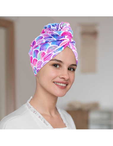 Toalla de Microfibra para Cabello Kifmurase Sirena 65x25cm