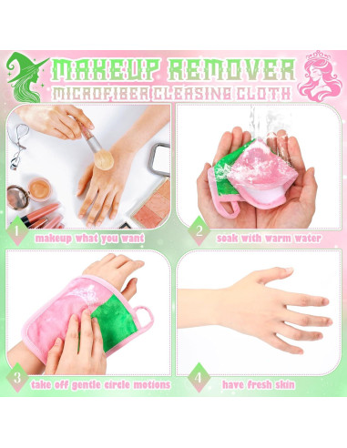 Paños Desmaquillantes Reutilizables Breling 12 Unidades Microfibra