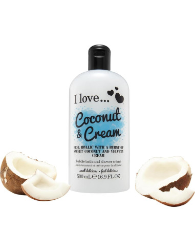 Set de Gel de Baño I LOVE - 4 Piezas 500 ml - Fresas, Frambuesa, Mango, Coco