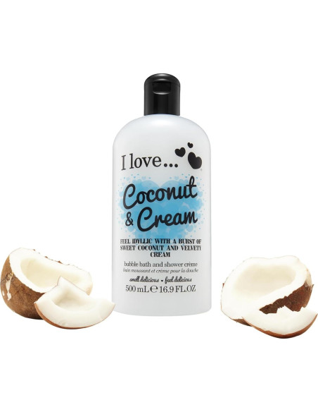 Set de Gel de Baño I LOVE - 4 Piezas 500 ml - Fresas, Frambuesa, Mango, Coco