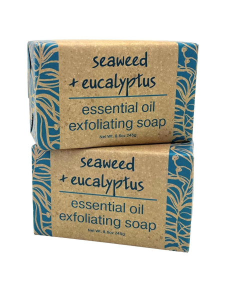 Jabón Exfoliante de Algas Marinas y Eucalipto Greenwich Bay - 2 Unidades 244g