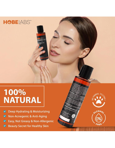 Aceite de Jojoba Puro Hobe Labs 118 ml Hidratante Corporal