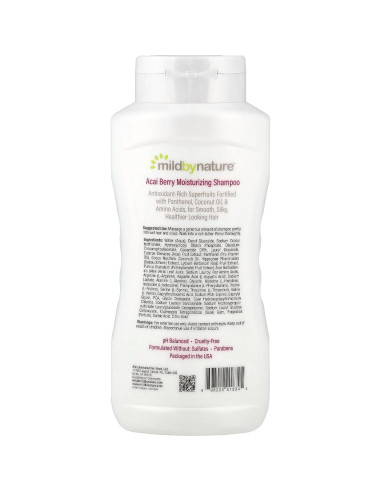 Champú Hidratante Mild By Nature Baya de Acai 473 ml