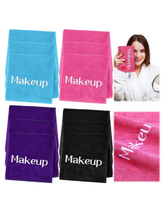 Paquete de 12 Toallas Desmaquillantes Reutilizables HunnmingRe 33x33cm