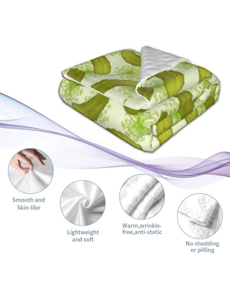 Manta Suave para Bebés ZGHQHCDRH 76x102 cm Pepinillos