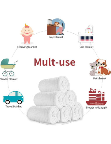 Manta Suave para Bebés ZGHQHCDRH 76x102 cm Pepinillos