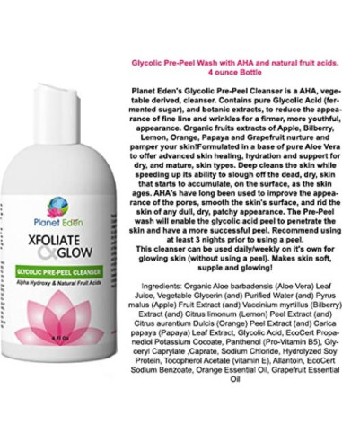 Kit Peeling Químico Ácido Glicólico Planet Eden 311g