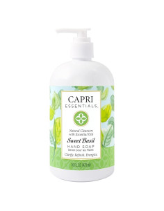 Jabón Líquido para Manos Capri Essentials 473 ml Aroma Albahaca