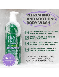 Jabón Corporal MaxTherapy Árbol de Té y Lavanda 473 ml 2