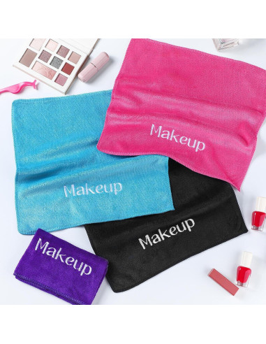 Paquete de 12 Toallas Desmaquillantes Reutilizables HunnmingRe 33x33cm