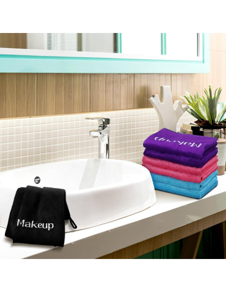 Paquete de 12 Toallas Desmaquillantes Reutilizables HunnmingRe 33x33cm