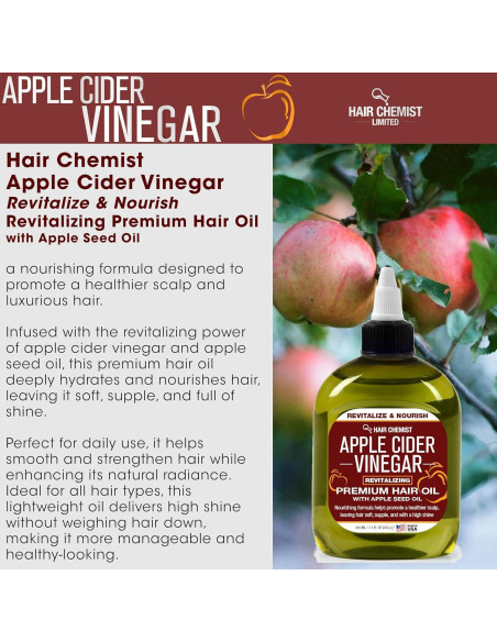 Aceite Capilar Revitalizante Hair Chemist 200g Vinagre de Sidra