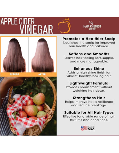 Aceite Capilar Revitalizante Hair Chemist 200g Vinagre de Sidra