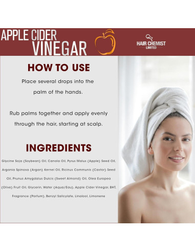 Aceite Capilar Revitalizante Hair Chemist 200g Vinagre de Sidra