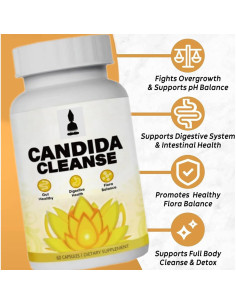 Suplemento Digestivo Candida Cleanse - 60 Cápsulas 2