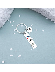 Llavero de Fútbol Plata - Regalo para Equipos y Entrenadores 2