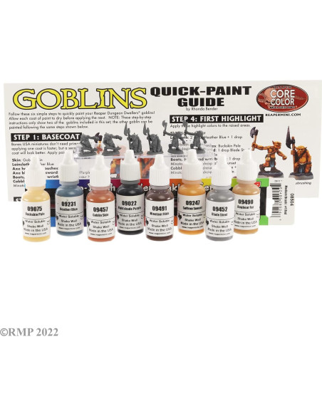 Kit de Pintura Rápida Reaper Miniatures Duendes 8 Pinturas