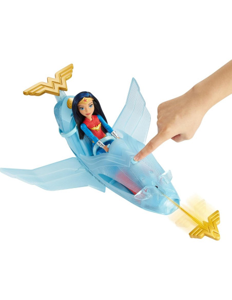 Muñeca Wonder Woman con Jet Invisible Mattel 30.5 cm