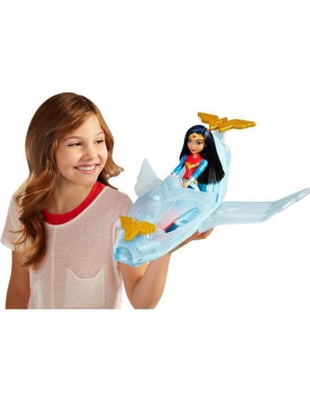 Muñeca Wonder Woman con Jet Invisible Mattel 30.5 cm