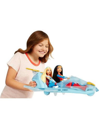 Muñeca Wonder Woman con Jet Invisible Mattel 30.5 cm