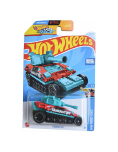 Hot Wheels Tanknator 1:64 Verde Azulado/Rojo - Mattel