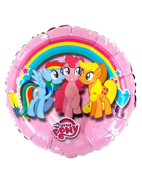 Globo de Aluminio Redondo Toyland Mi Pequeño Pony 46cm