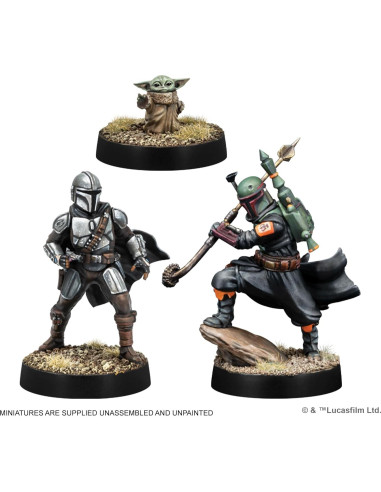 Paquete de Miniaturas Star Wars: Legion - Boba Fett y Mandalorianos