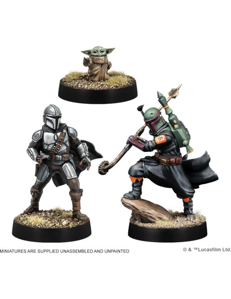Paquete de Miniaturas Star Wars: Legion - Boba Fett y Mandalorianos