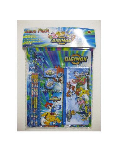 Set de Papelería Digimon 11 Piezas - ToysZone