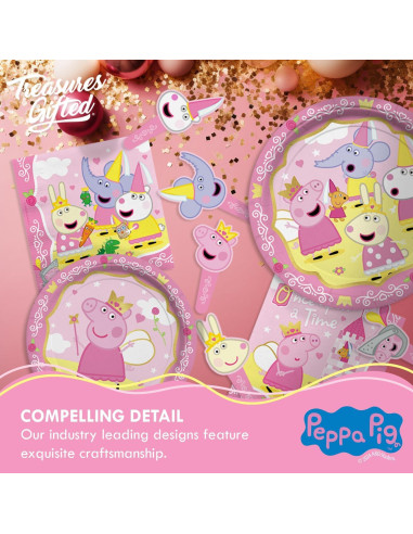 Decoraciones de Cumpleaños Peppa Pig - 24 Adornos y Fundas