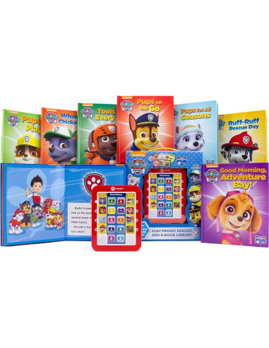 Nickelodeon Paw Patrol Chase, Skye, Marshall, and More! - Me Reader Electronic Reader and 8 Sound Book Library - PI Kids