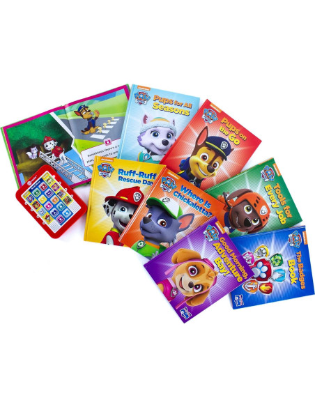 Nickelodeon Paw Patrol Chase, Skye, Marshall, and More! - Me Reader Electronic Reader and 8 Sound Book Library - PI Kids