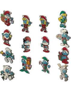 Pin Coleccionable Sorpresa de Navidad Los Pitufos - 9.19x4.39cm 2