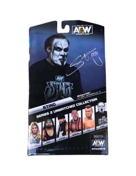 Figura de Acción Sting AEW 16.5 cm con Bate de Béisbol